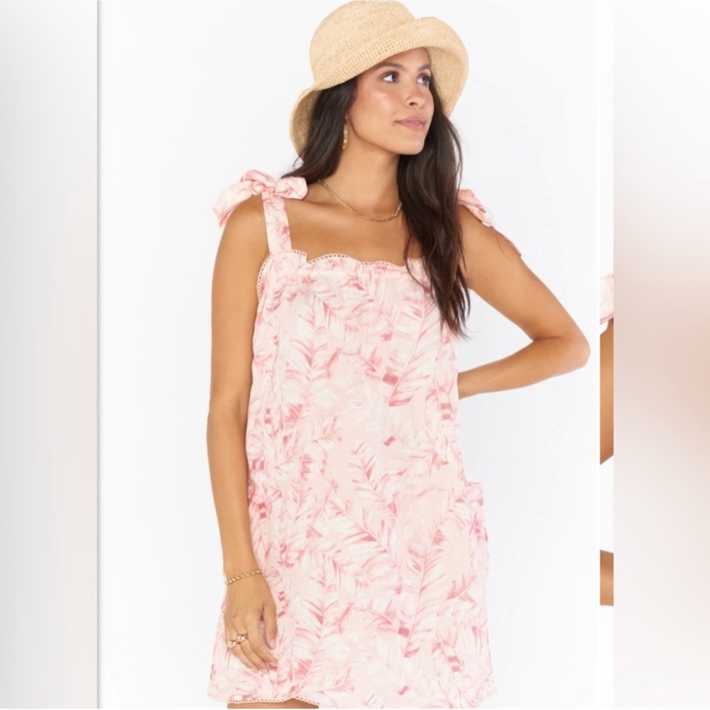 NWT Show Me Your Mumu Sunshine Dress in Pink Majestic Palm - Picture 2 of 11
